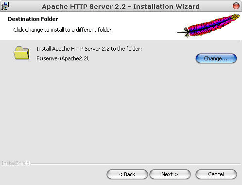 Folder instalacji Apache